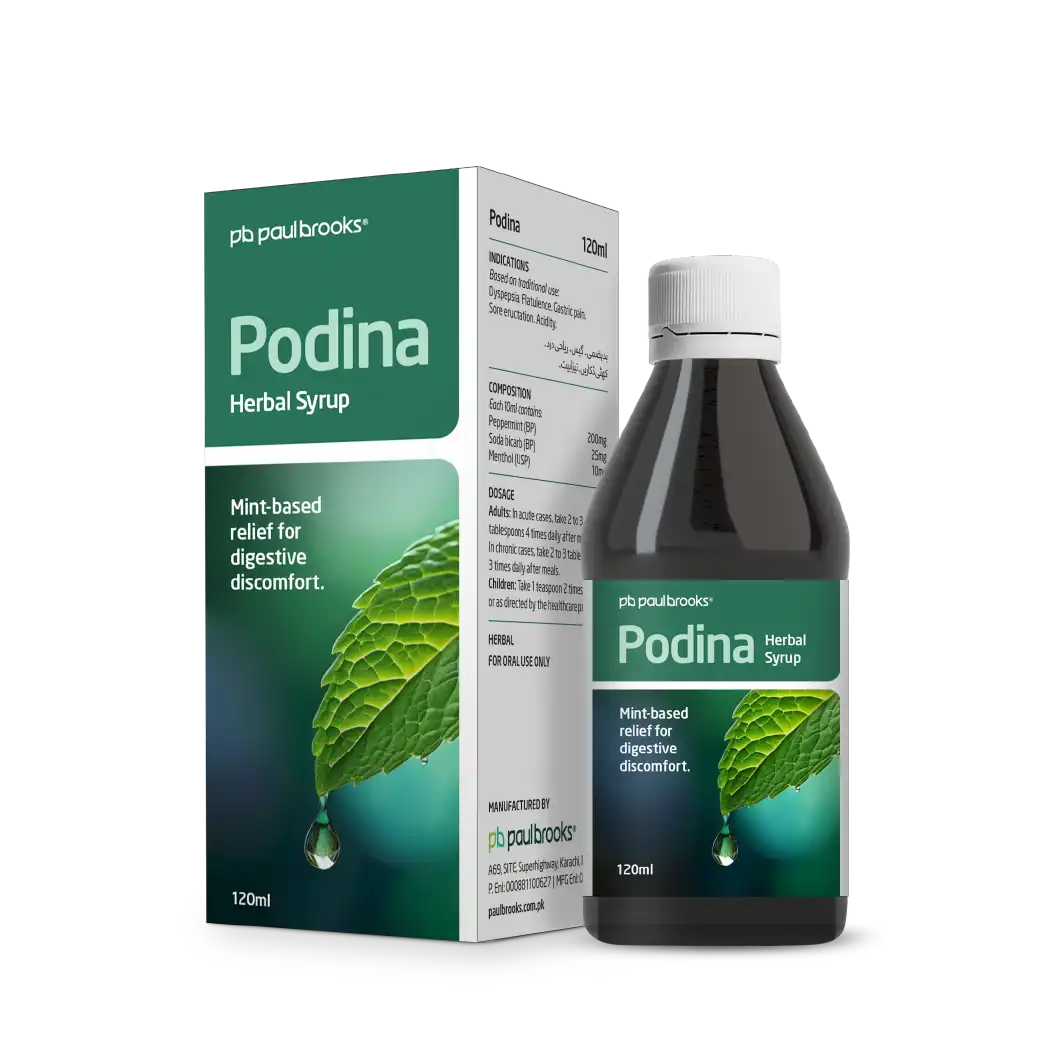 Podina Herbal Syrup Mint Based — Paul Brooks